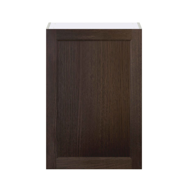 Summerina Chestnut Solid Wood Recessed Assembled Wall  Cabinet with Full High Door (24 in. W x 35 in. H x 14 in. D)