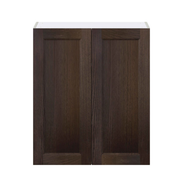 Summerina Chestnut Solid Wood Recessed Assembled Wall  Cabinet with 2 Full High Doors (30 in. W x 35 in. H x 14 in. D)