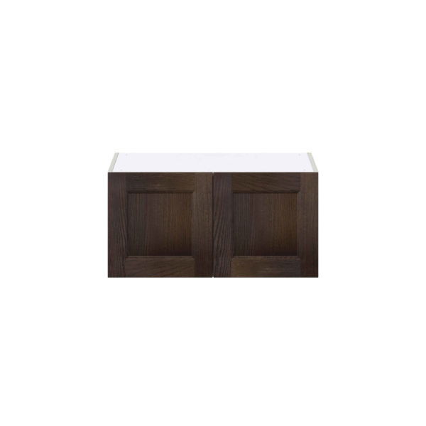 Summerina Chestnut Solid Wood Recessed Assembled Deep Wall Bridge Cabinet (30 in. W X 15 in. H X 24 in. D)