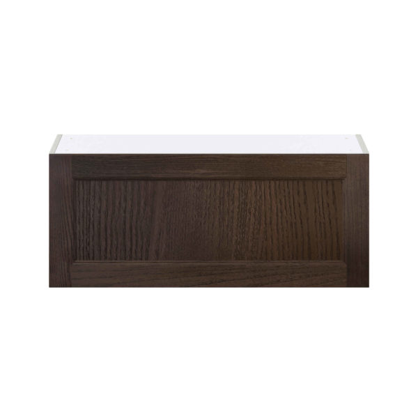 Summerina Chestnut Solid Wood Recessed Assembled Wall Bridge  Cabinet with Lift Up Door (36 in. W x 15 in. H x 14 in. D)