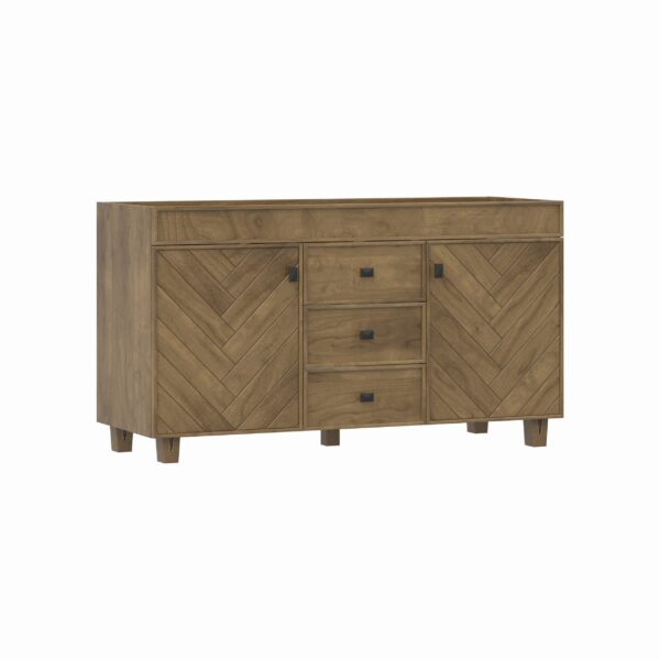 Huntington 60"W x 21-5/8"D Almond Brown Vanity Cabinet