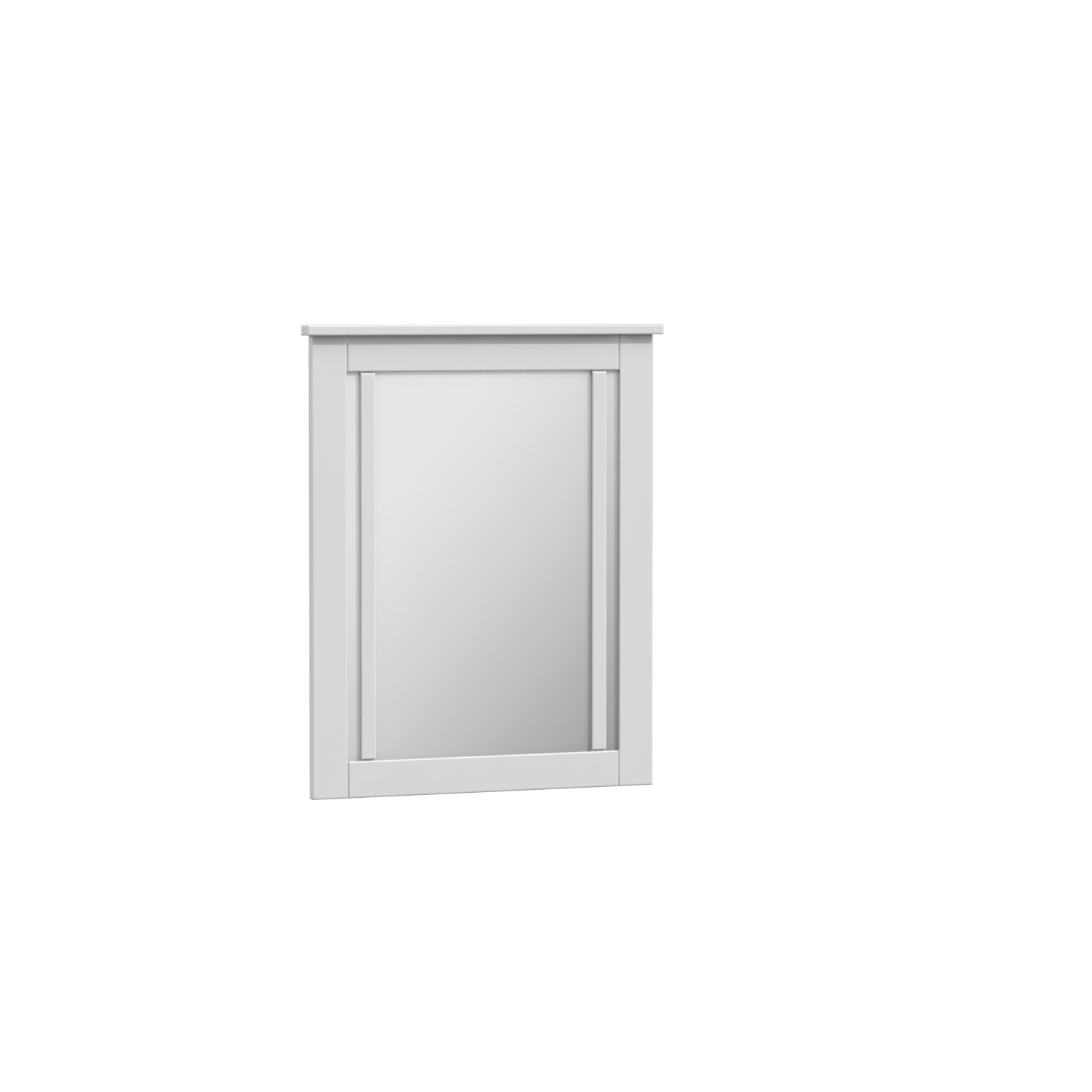 Craven 25"W x 31"H Matte White Framed Mirror