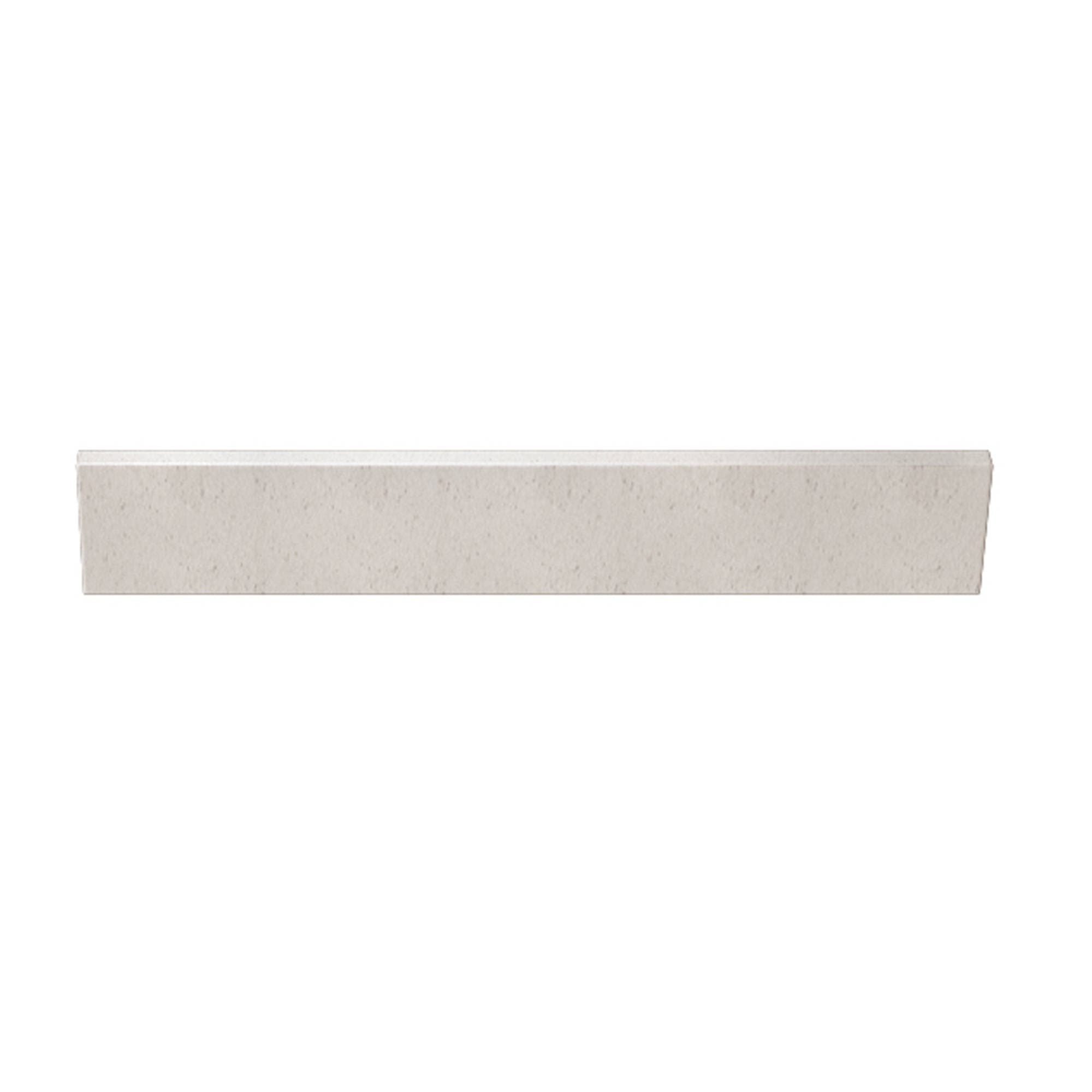 Daisy White 25 in. w x 0.75 in. d x 4 in. h Cultured Marble Backsplash