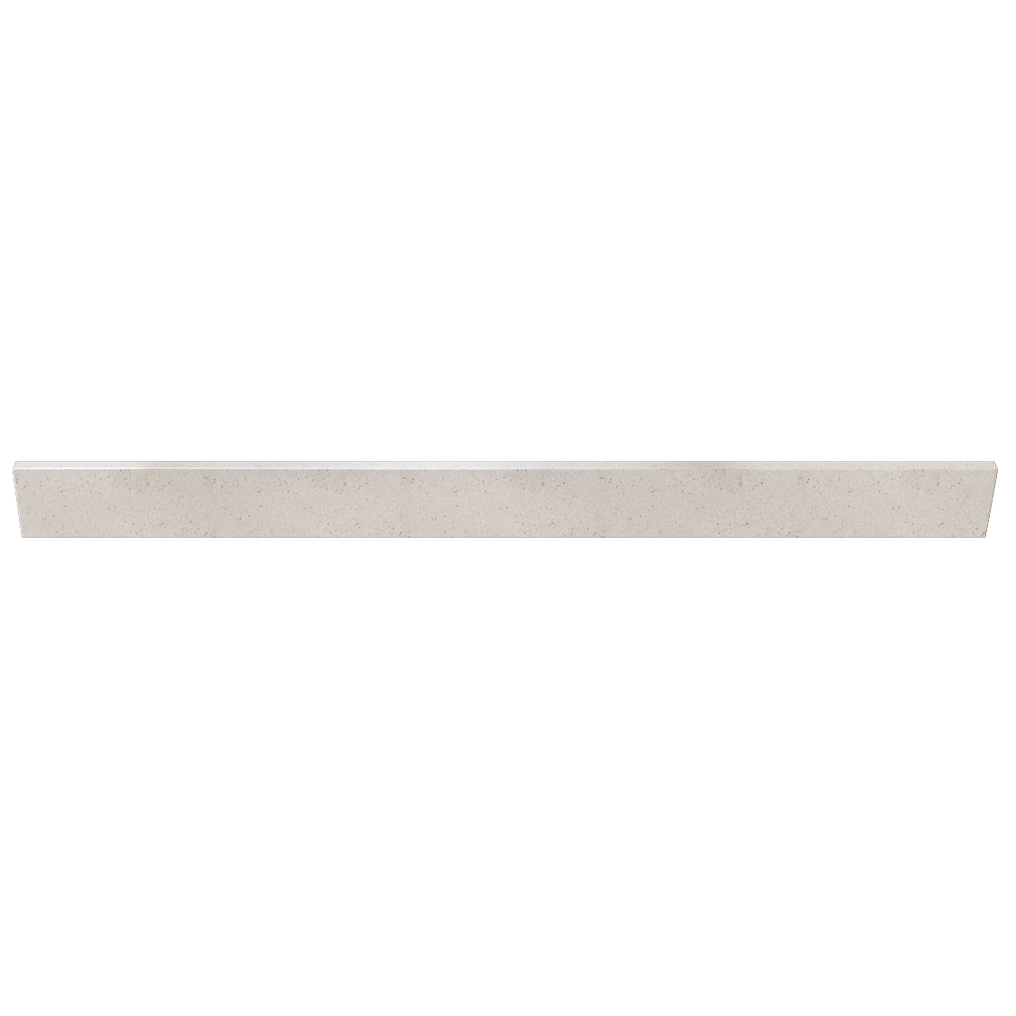 Daisy White 49 in. w x 0.75 in. d x 4 in. h Cultured Marble Backsplash