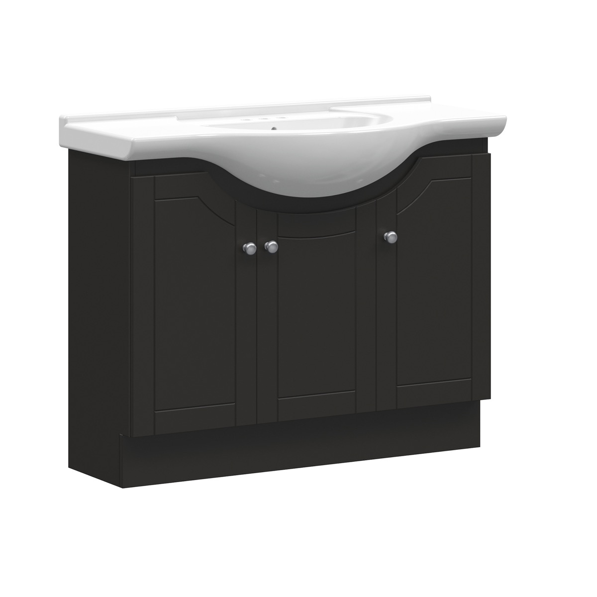 Havenbrook 41 in. W x 17-5/8 in. D Vanity in Coffee Bean with Porcelain Vanity Top in Solid White with White Basin