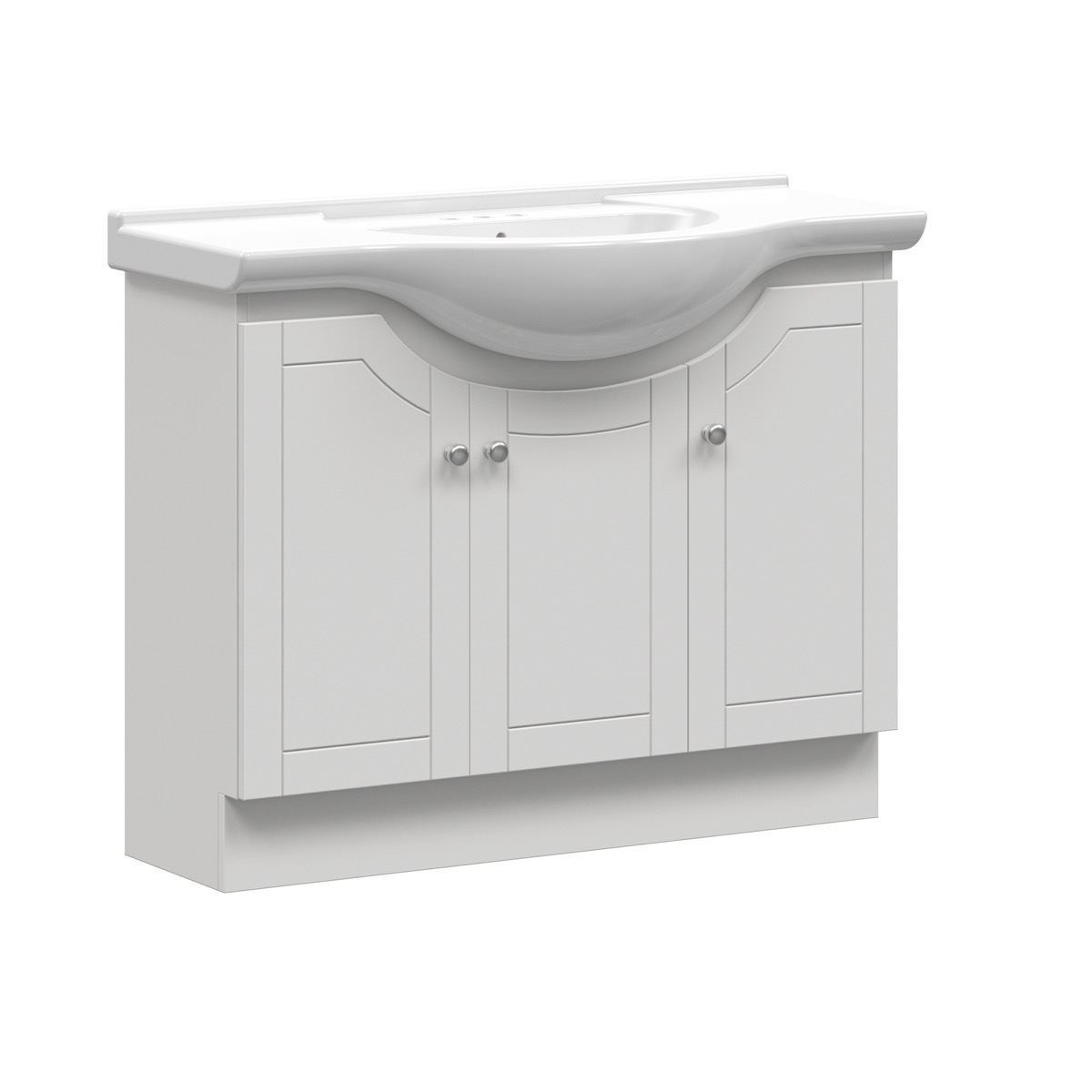 Havenbrook 41 in. W x 17-5/8 in. D Vanity in Linen White with Porcelain Vanity Top in Solid White with White Basin