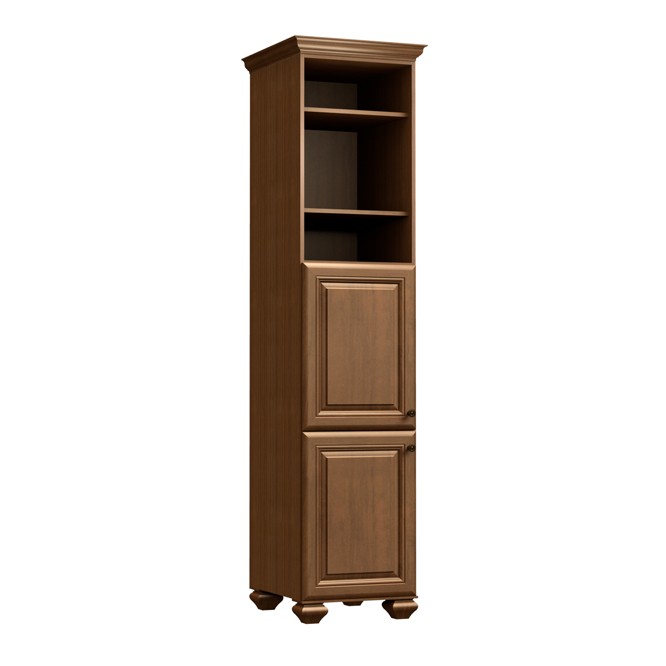 Manchester 20-3/16"W x 19-7/16"D x 84"H Mocha Linen Cabinet