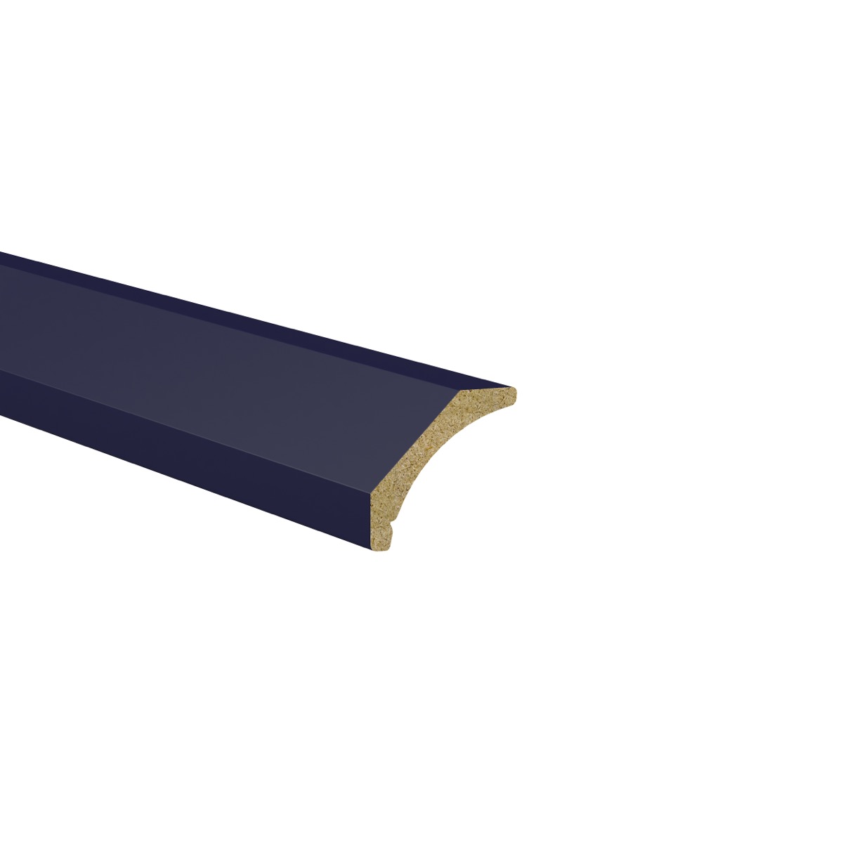 3 in. W X 96 in. H X 2.75 in. D Camellia Painted Midnight Blue Crown Molding without Cleat