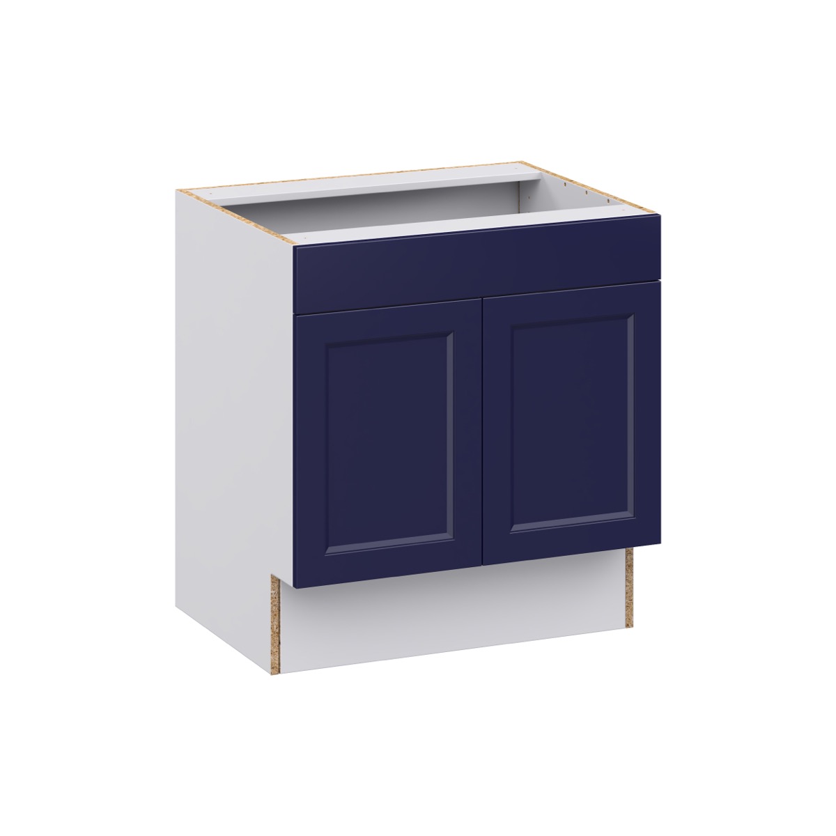 Camellia Painted Midnight Blue Recessed Assembled 30 in. W x 32.5 in. H x 24 in. D ADA Sink Base With Removable Front Cabinet