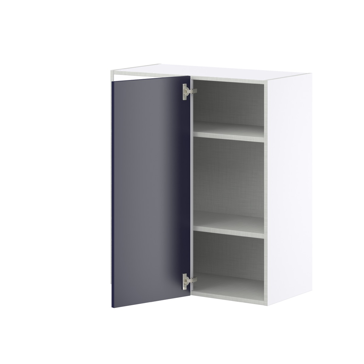 Camellia Painted Midnight Blue Recessed Assembled Wall Blind Corner  Cabinet (30 in. W X 35 in. H X 14 in. D)