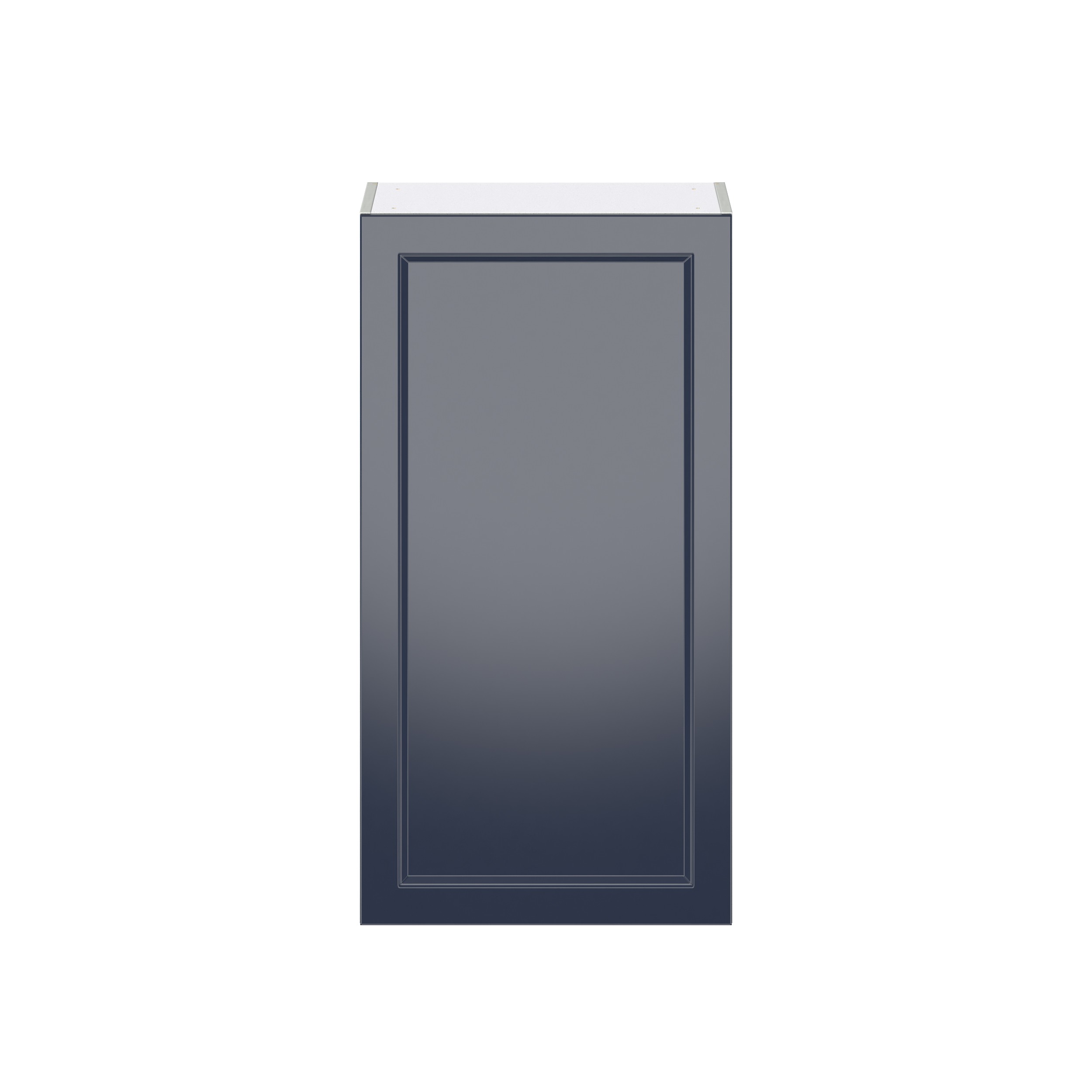 Camellia Painted Midnight Blue Recessed Assembled Wall Cabinet with Full High Door (21 in. W x 40 in. H x 14 in. D)