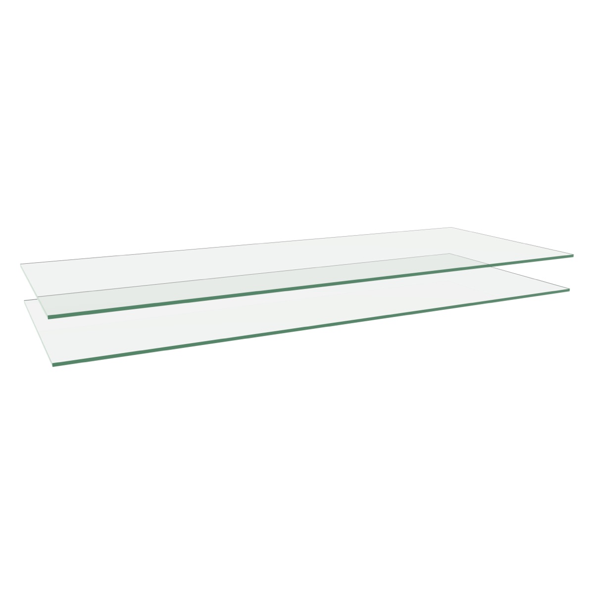 36" glass shelf (2 pack) - clear
