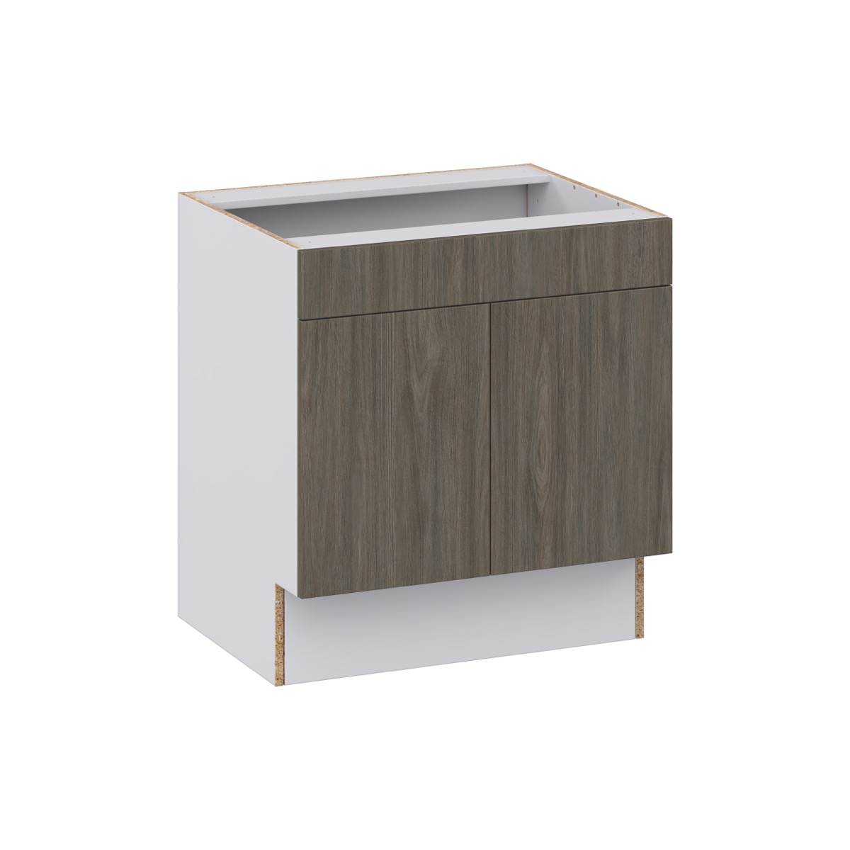 Cordyline Textured Slab Walnut Assembled 30 in. W x 32.5 in. H x 24 in. D ADA Sink Base With Removable Front Cabinet