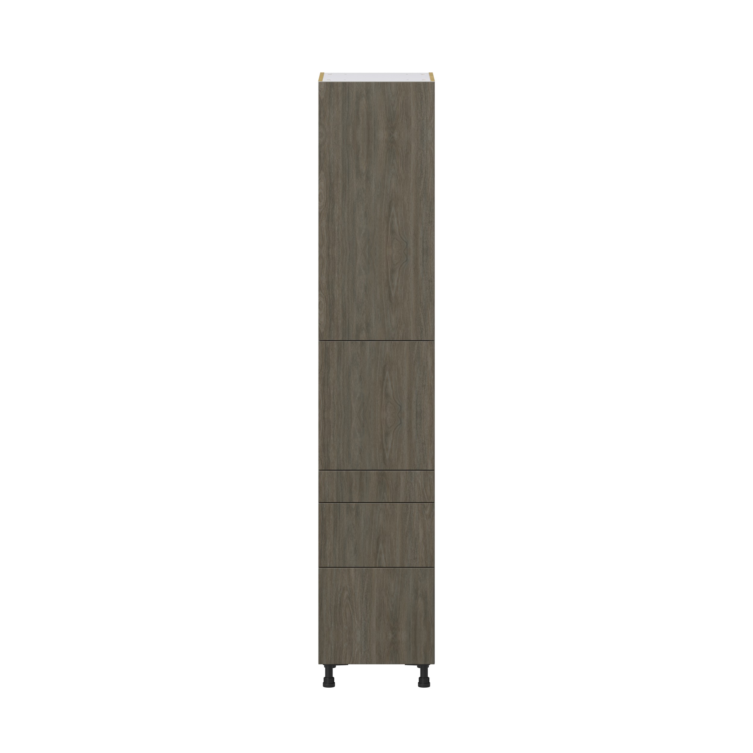 Cordyline Textured Slab Walnut Assembled Pantry Cabinet with 3 Drawers and 2 Inner Drawers (18 in. W X 94.5 in. H X 24 in. D)