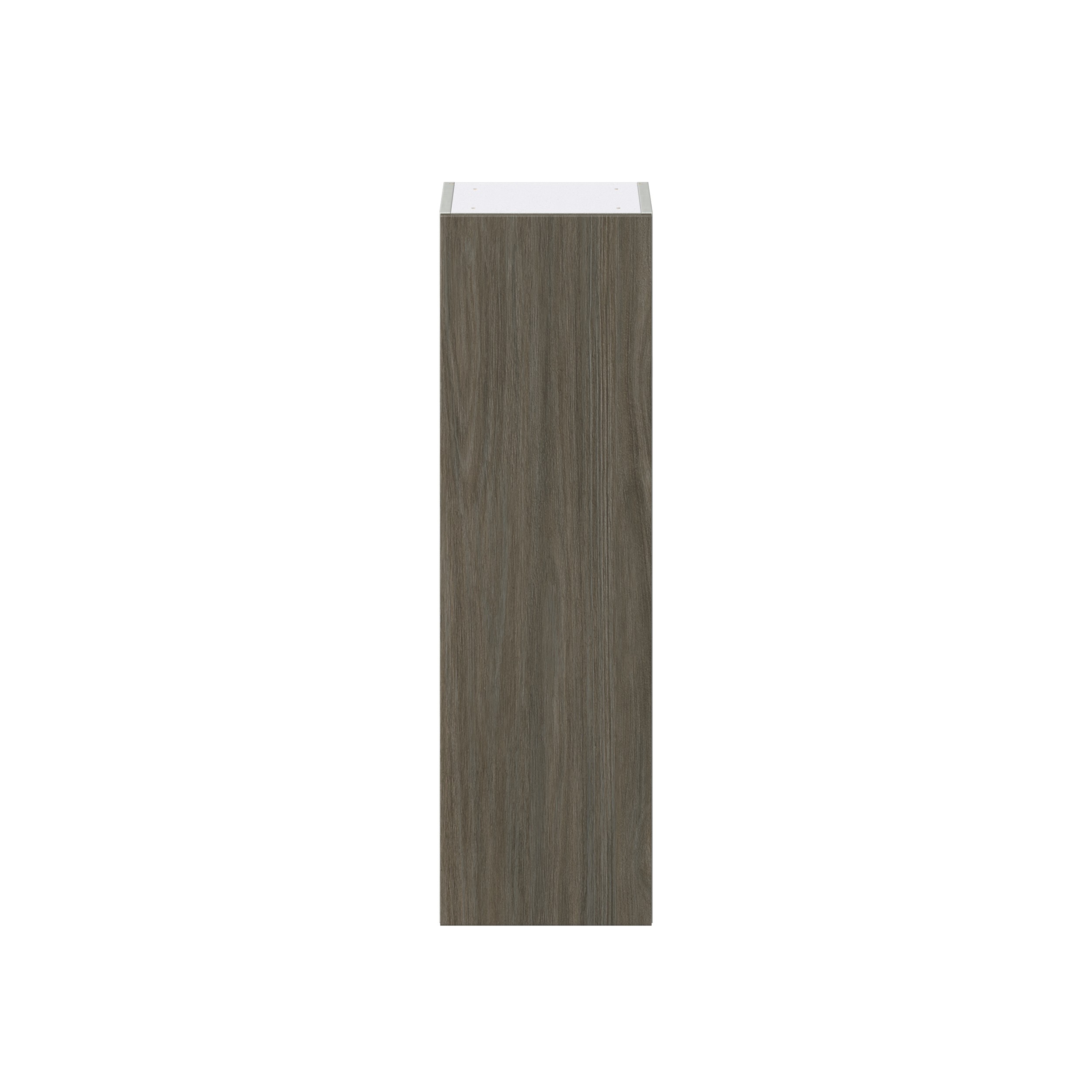 Cordyline Textured Slab Walnut Assembled Wall Cabinet with Full High Door (12 in. W x 40 in. H x 14 in. D)