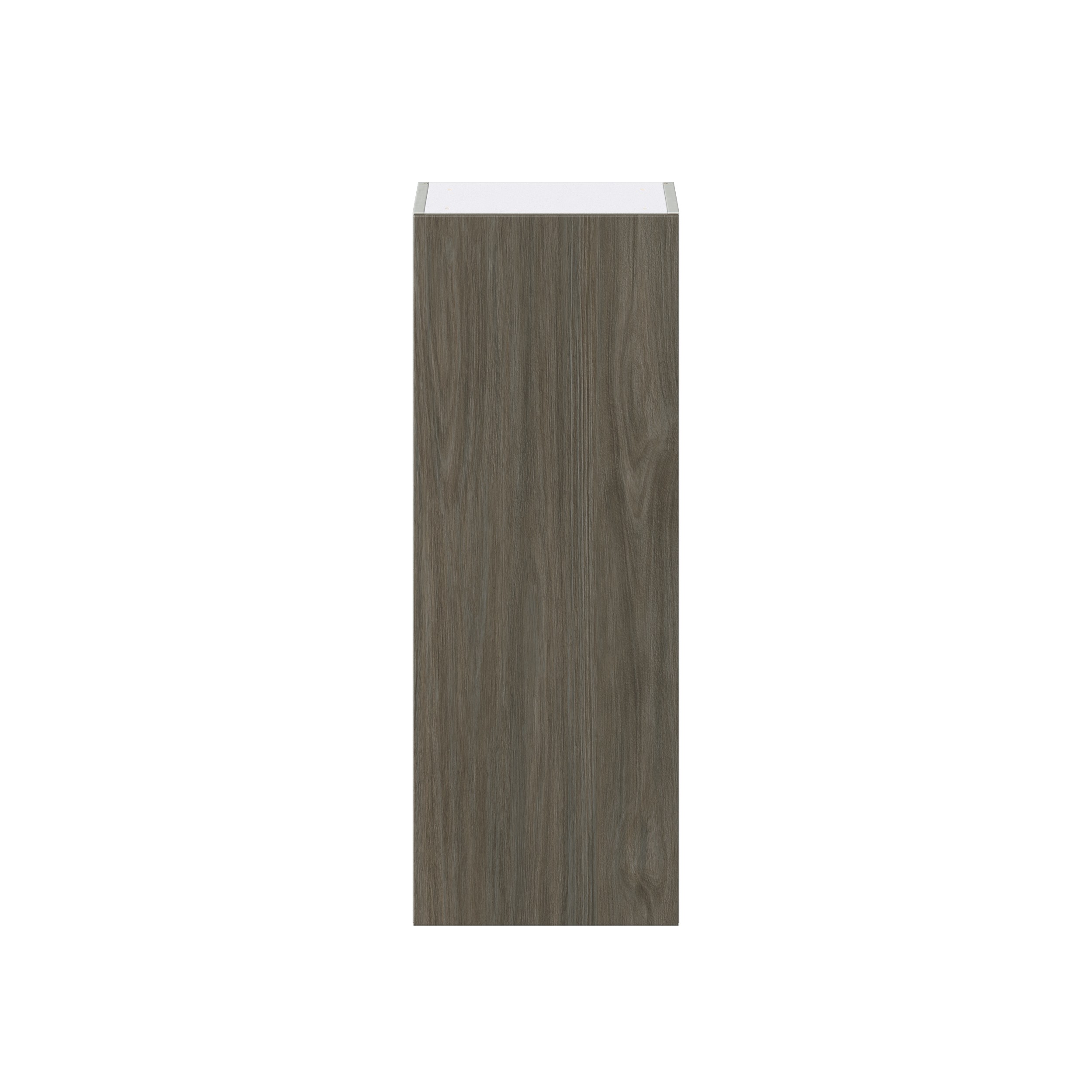 Cordyline Textured Slab Walnut Assembled Wall Cabinet with Full High Door (15 in. W x 40 in. H x 14 in. D)