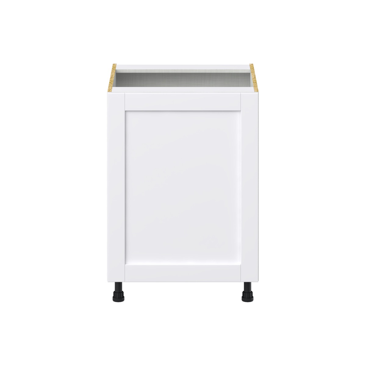 Dahlia Bright White  Shaker Assembled Sink Base Cabinet with 2 Full High Doors (24 in. W X 34.5 in. H X 24 in. D)