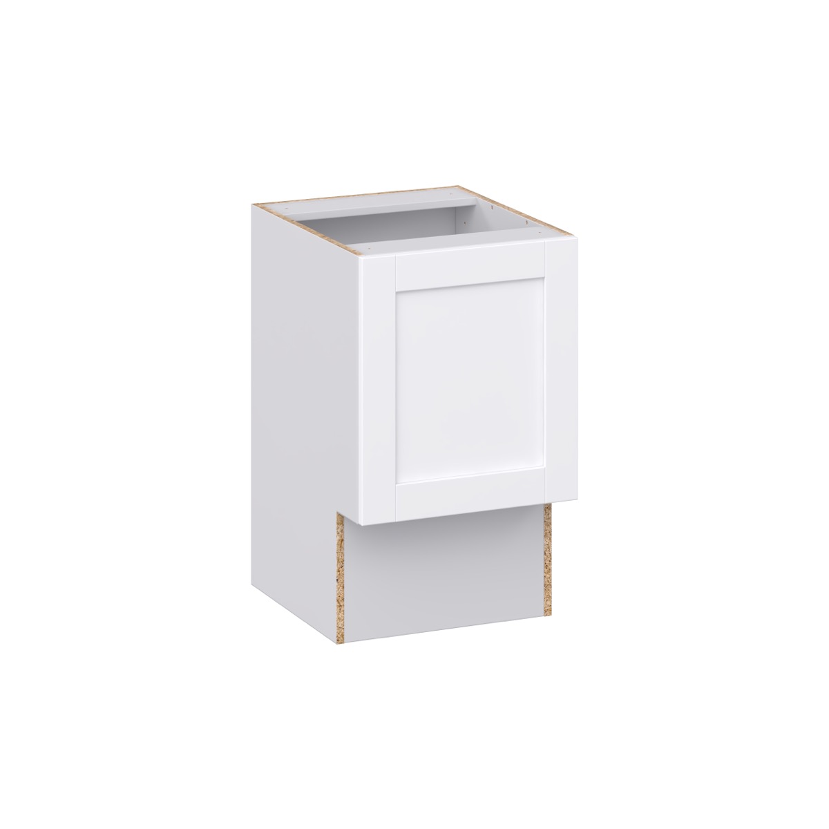 Dahlia Bright White Shaker Assembled 18 in. W x 30 in. H x 21 in. D Accessible ADA Vanity Base Cabinet