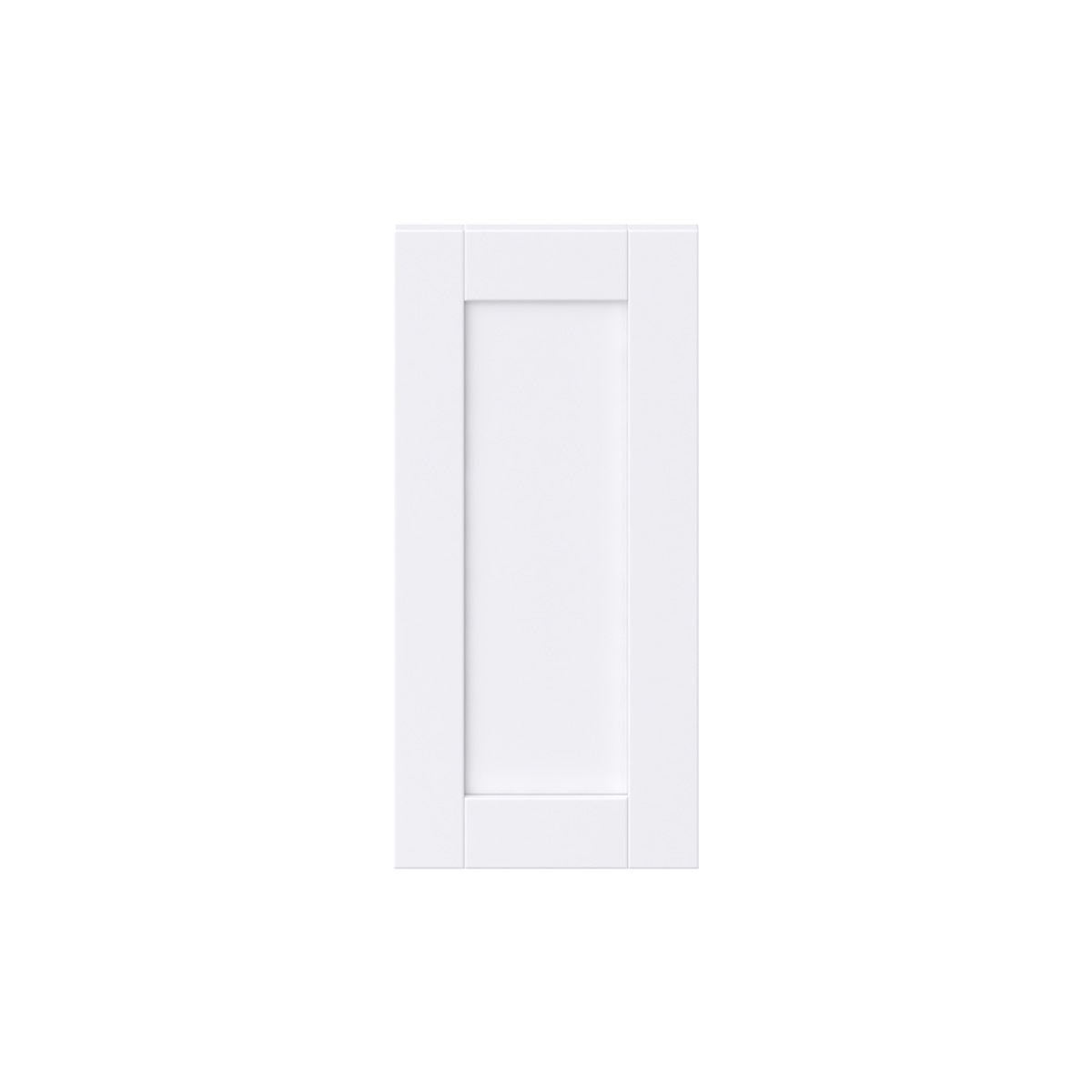 Dahlia Bright White  Shaker 12 x 25 x 0.75 in. Door