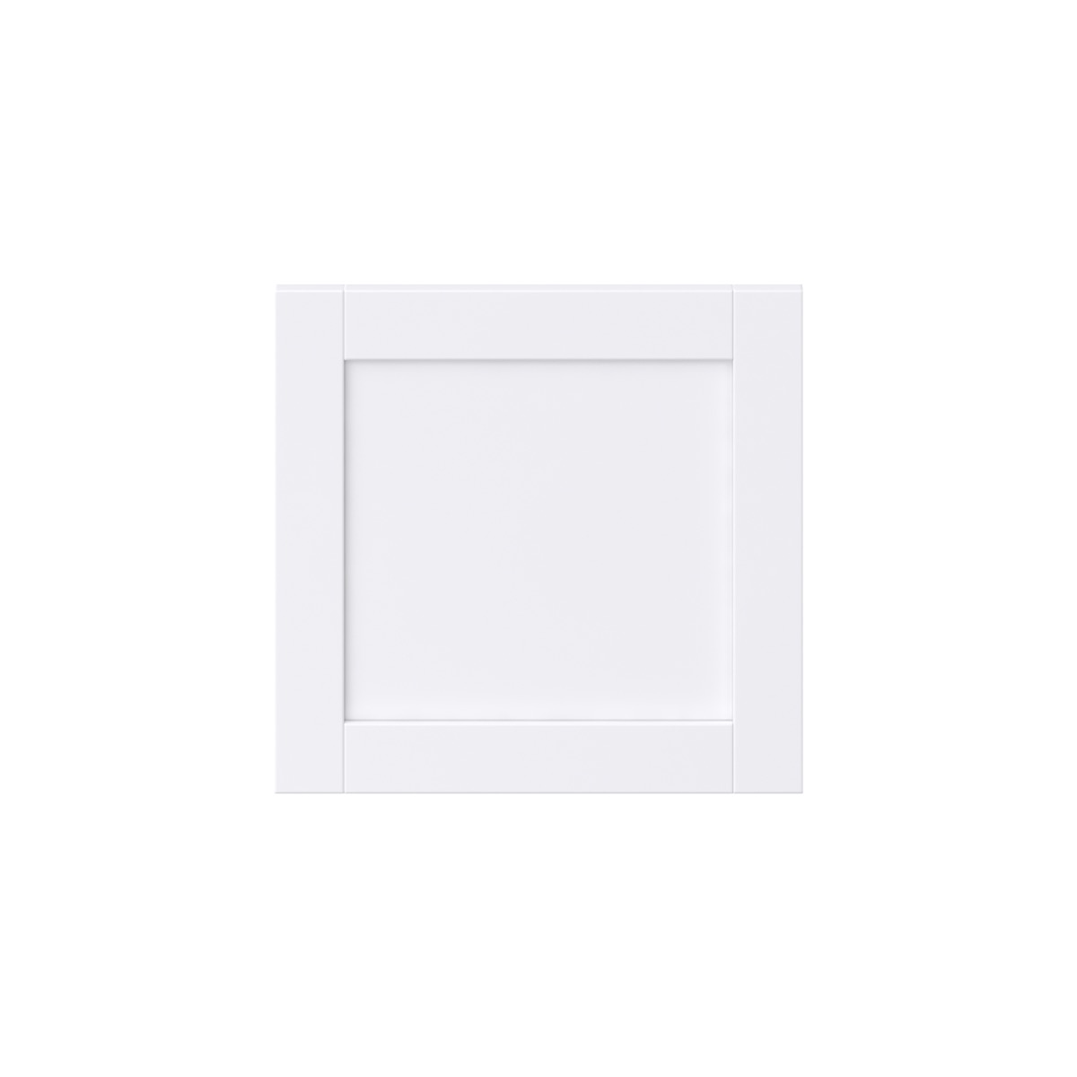 Dahlia Bright White  Shaker  21 x 20 x 0.75 in. Door