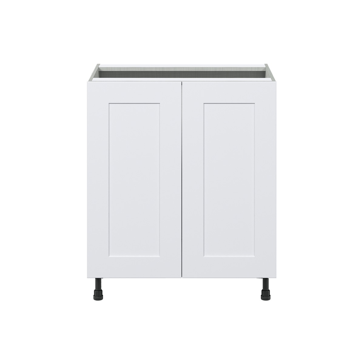 Jasmine Painted Warm White  Shaker Assembled Sink Base Cabinet with 2 Full High Doors (30 in. W x 34.5 in. H x 24 in.D)