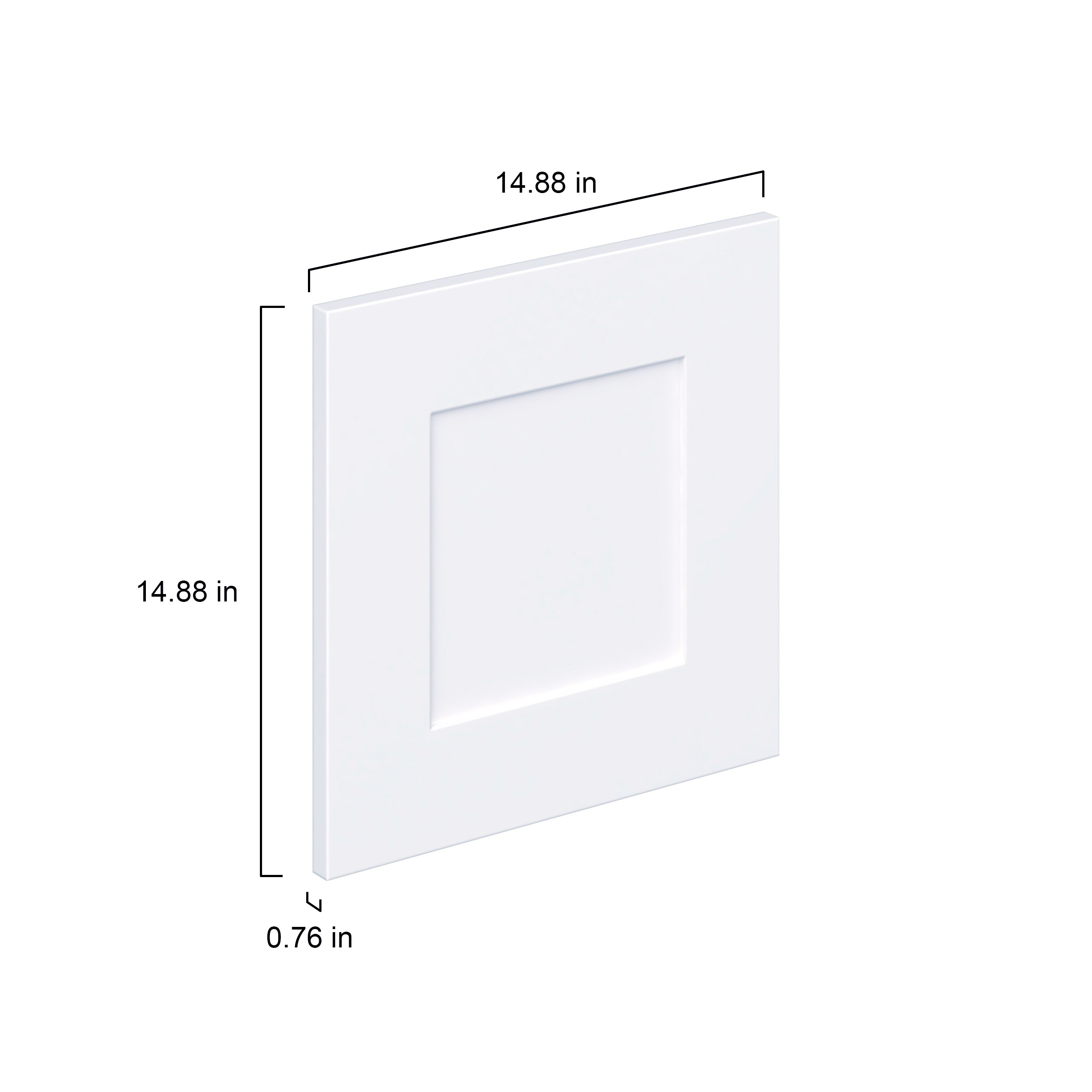 Jasmine Painted Warm White  Shaker 15 x 15 x 0.75 in. Drawer Front