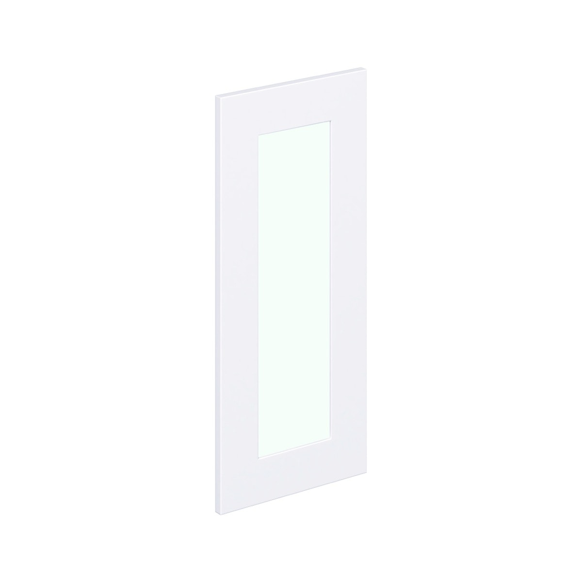 Jasmine Painted Warm White 13x30x0.75 in. Glass Door