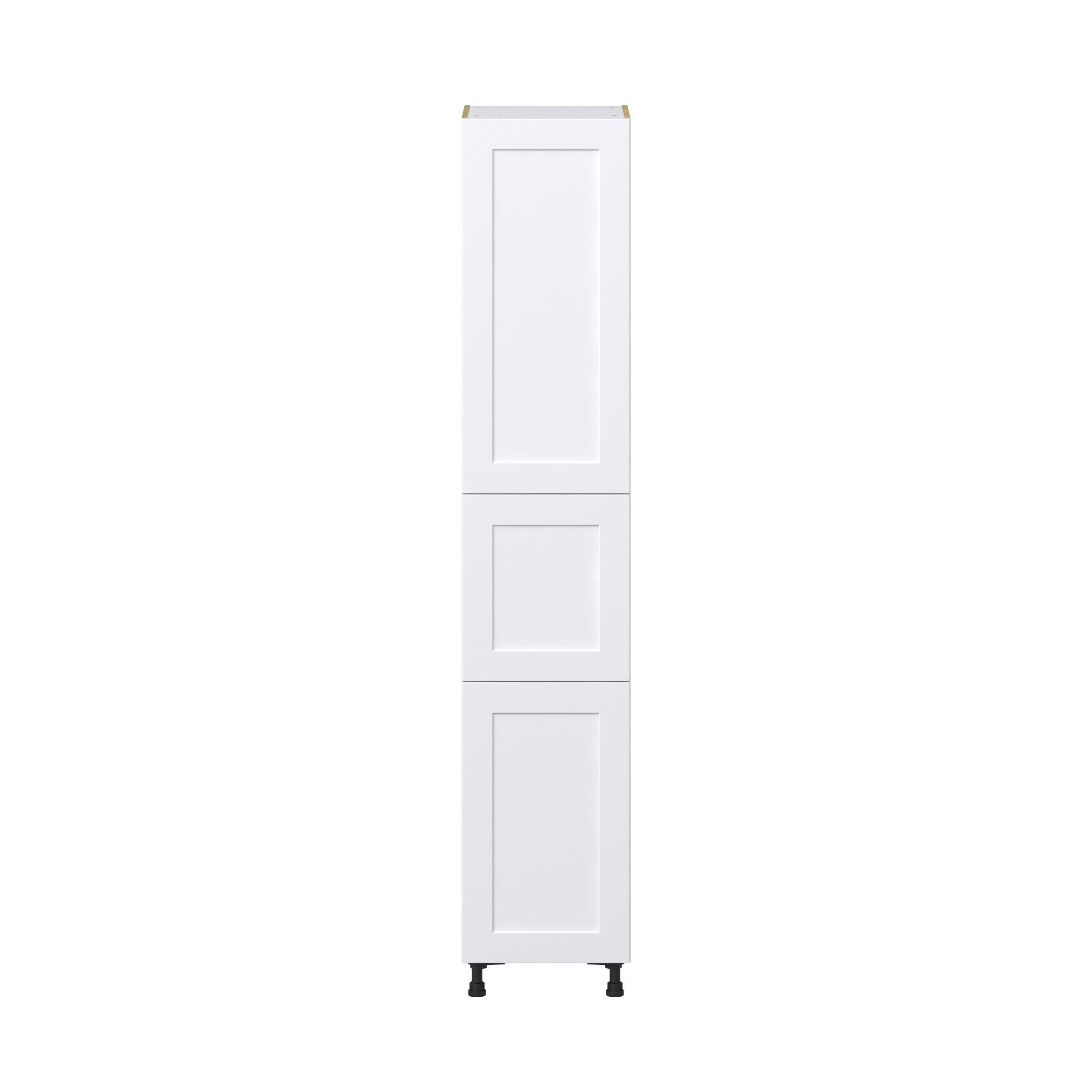 Jasmine Painted Warm White Shaker Assembled Pantry Cabinet with 5 Shelves (18 in. W x 94.5 in. H x 24 in. D)