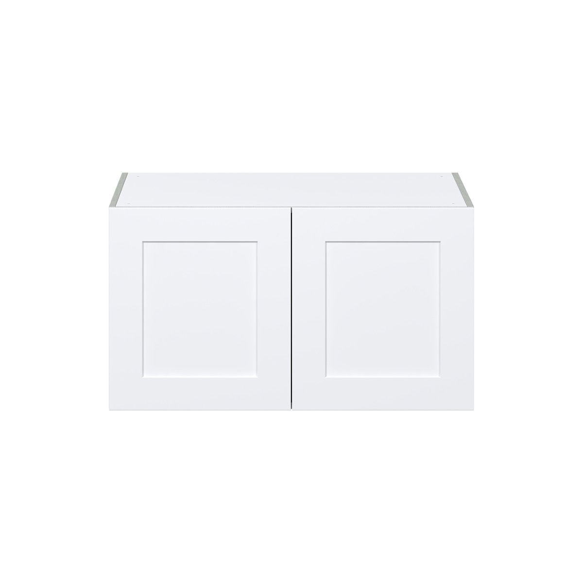 Jasmine Painted Warm White  Shaker Assembled Deep Wall Bridge  Cabinet (36 in. W X 20 in. H X 24 in. D)