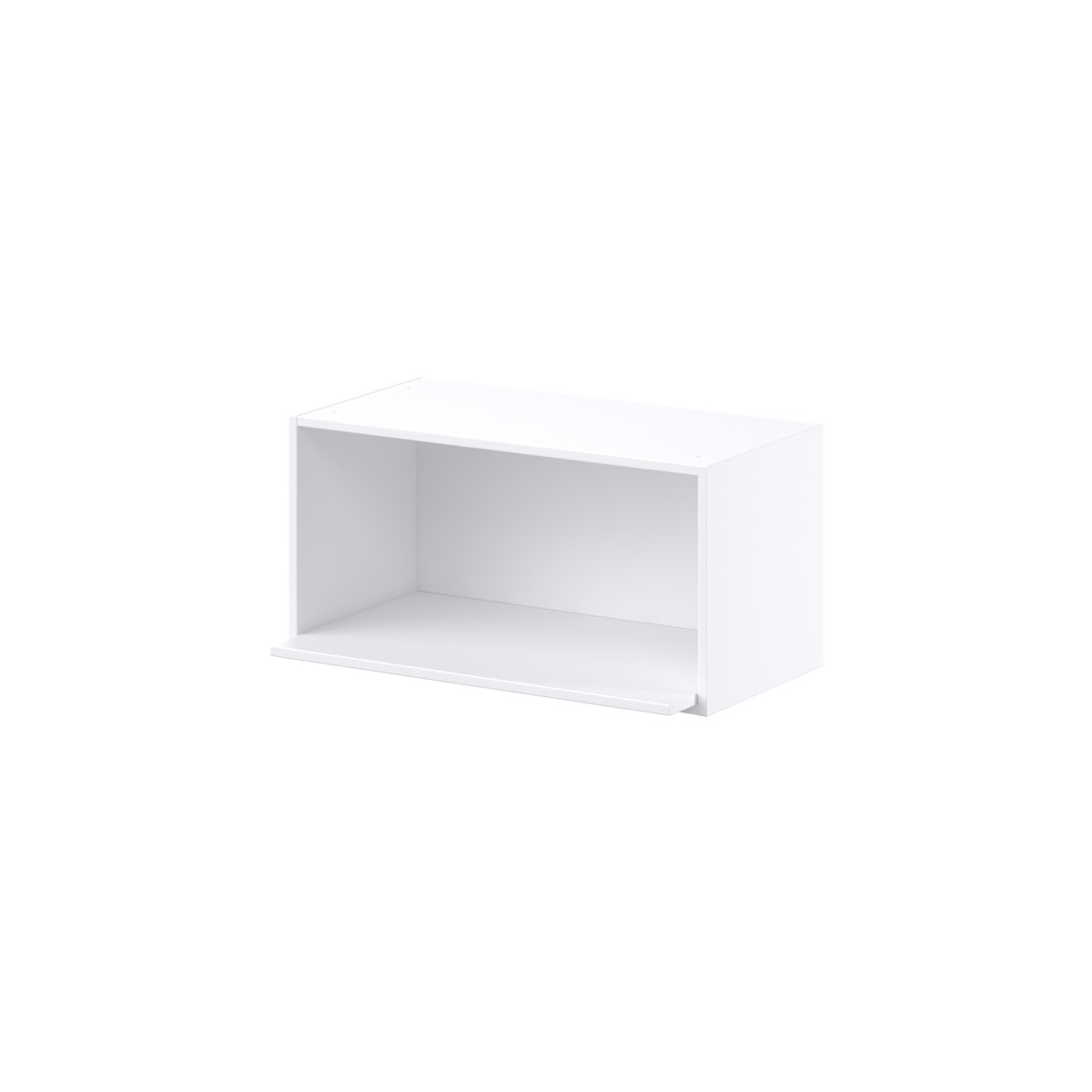 Jasmine Painted Warm White  Shaker Assembled Wall Microwave Shelf  Cabinet (30 in. W X 15 in. H X 14 in. D)