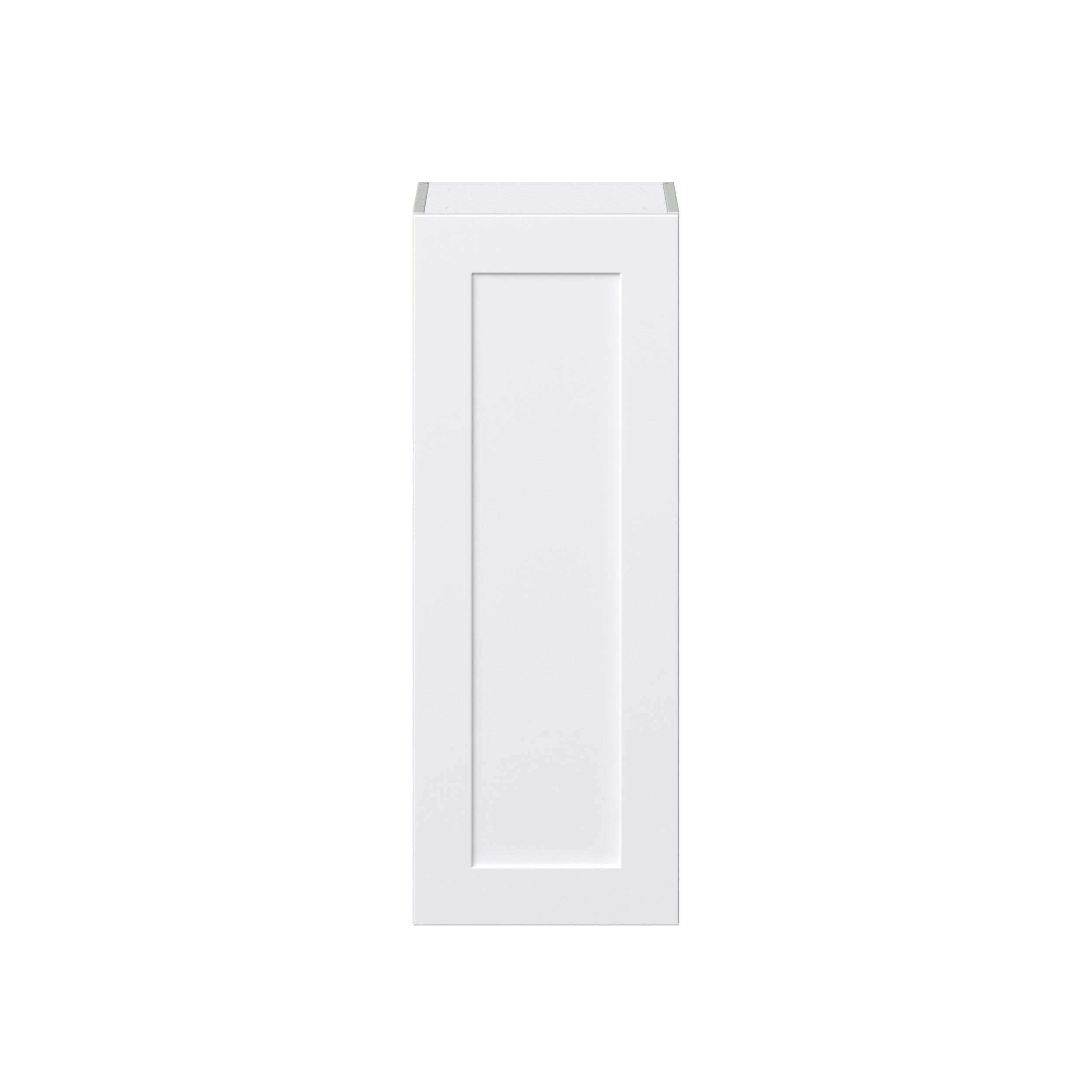 Jasmine Painted Warm White Shaker Assembled Wall Cabinet with Full High Door (15 in. W x 40 in. H x 14 in. D)