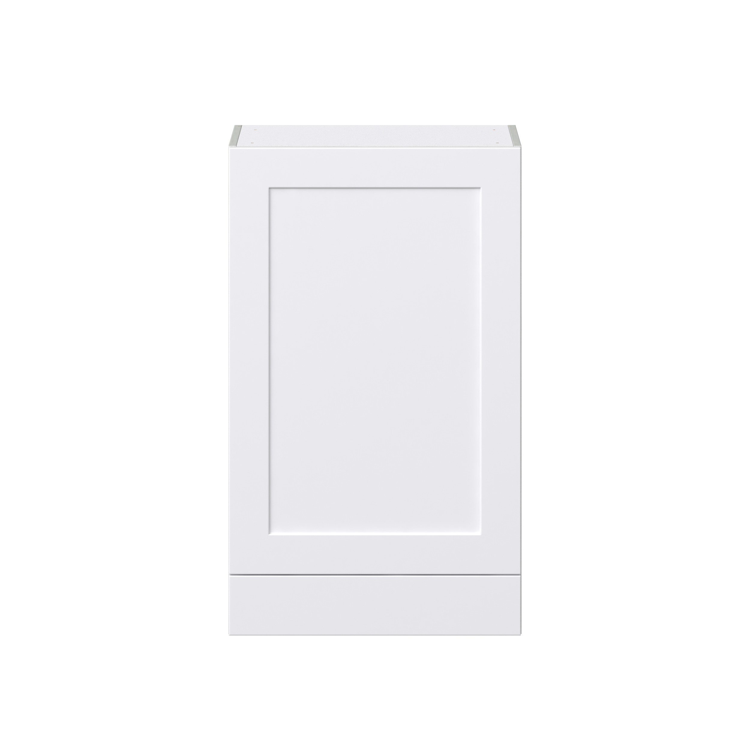 Jasmine Painted Warm White Shaker Assembled Wall Cabinet with a Door and a 5 in. Drawer (24 in. W x 40 in. H x 14 in. D)