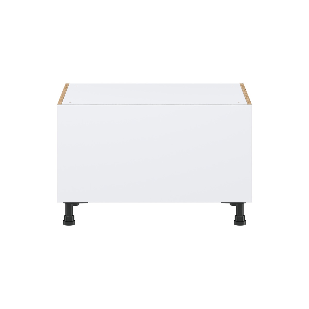 Lily Bright White  Slab Assembled Base Window Seat  Cabinet (30 in. W x 19.5 in. H x 24 in. D)