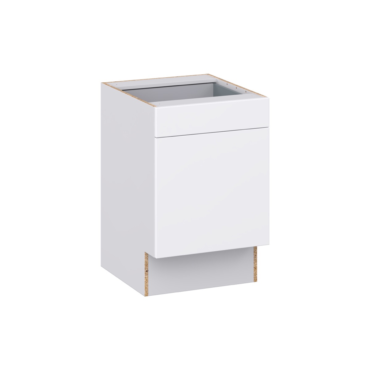 Lily Bright White Slab Assembled 21 in. W x 32.5 in. H x 24 in. D Accessible ADA Base Cabinet with 1 Drawer