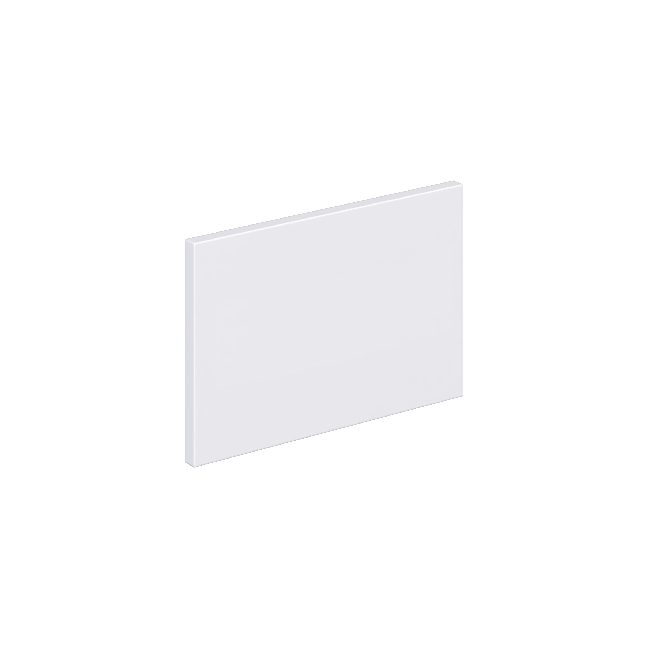 Lily Bright White  Slab 15 x 10 x 0.75 in. Drawer Front