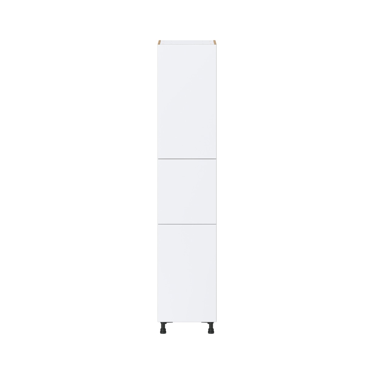 Lily Bright White  Slab Assembled Pantry  Cabinet with 5 Shelves (18 in. W x 89.5 in. H x 24 in. D)