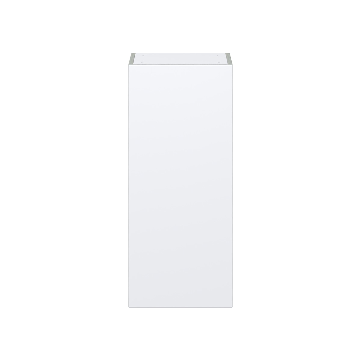 Lily Bright White  Slab Assembled Wall  Cabinet with Full High Door (15 in. W x 35 in. H x 14 in. D)