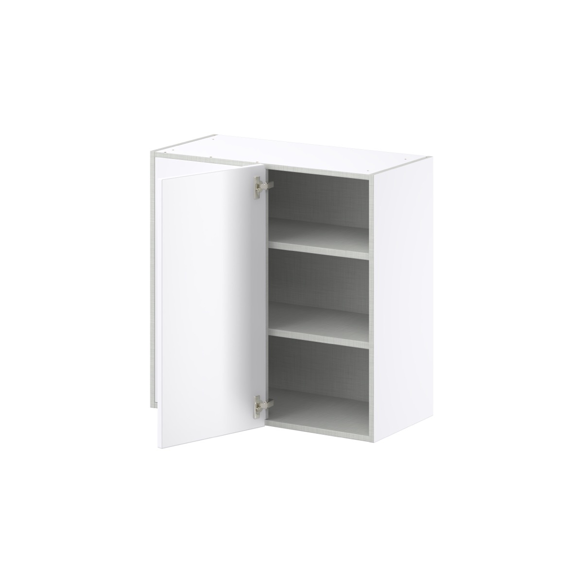 Lily Bright White  Slab Assembled Wall Blind Corner  Cabinet (30 in. W X 30 in. H X 14 in. D)