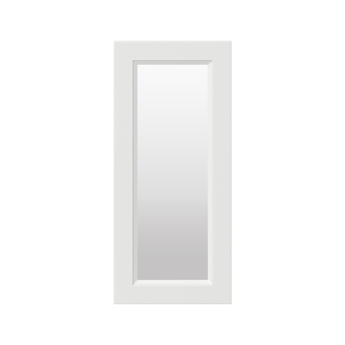 Magnolia Painted Bright White 13x30x0.75 in. Glass Door