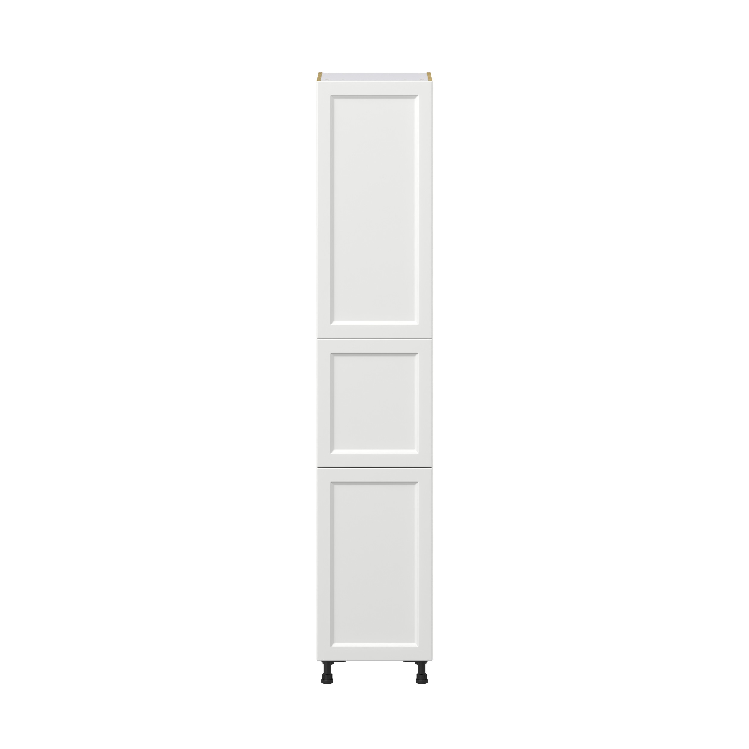 Magnolia Painted Bright White Recessed Assembled Pantry Cabinet with 5 Shelves (18 in. W x 94.5 in. H x 24 in. D)