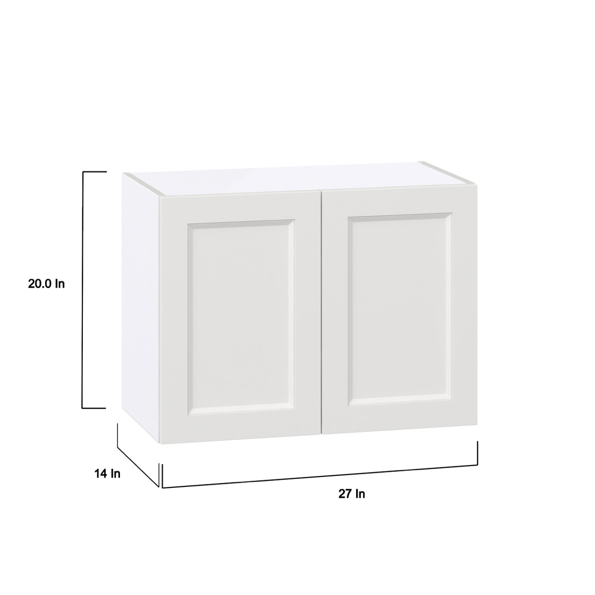 Magnolia Painted Bright White Recessed Assembled Wall Bridge  Cabinet (27 in. W X 20 in. H X 14 in. D)