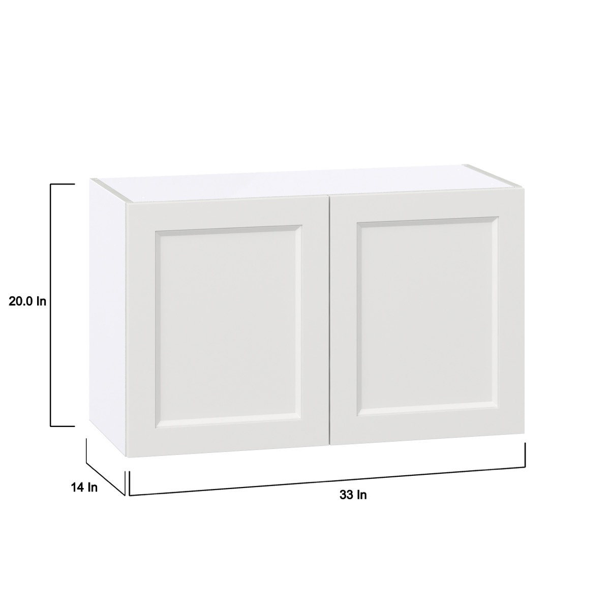 Magnolia Painted Bright White Recessed Assembled Wall Bridge  Cabinet (33 in. W X 20 in. H X 14 in. D)