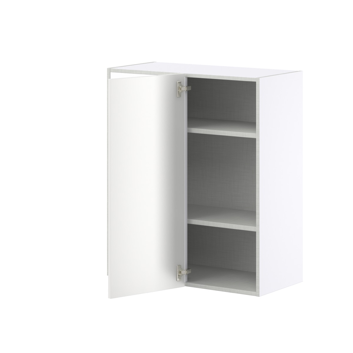 Magnolia Painted Bright White Recessed Assembled Wall Blind Corner  Cabinet (30 in. W X 35 in. H X 14 in. D)