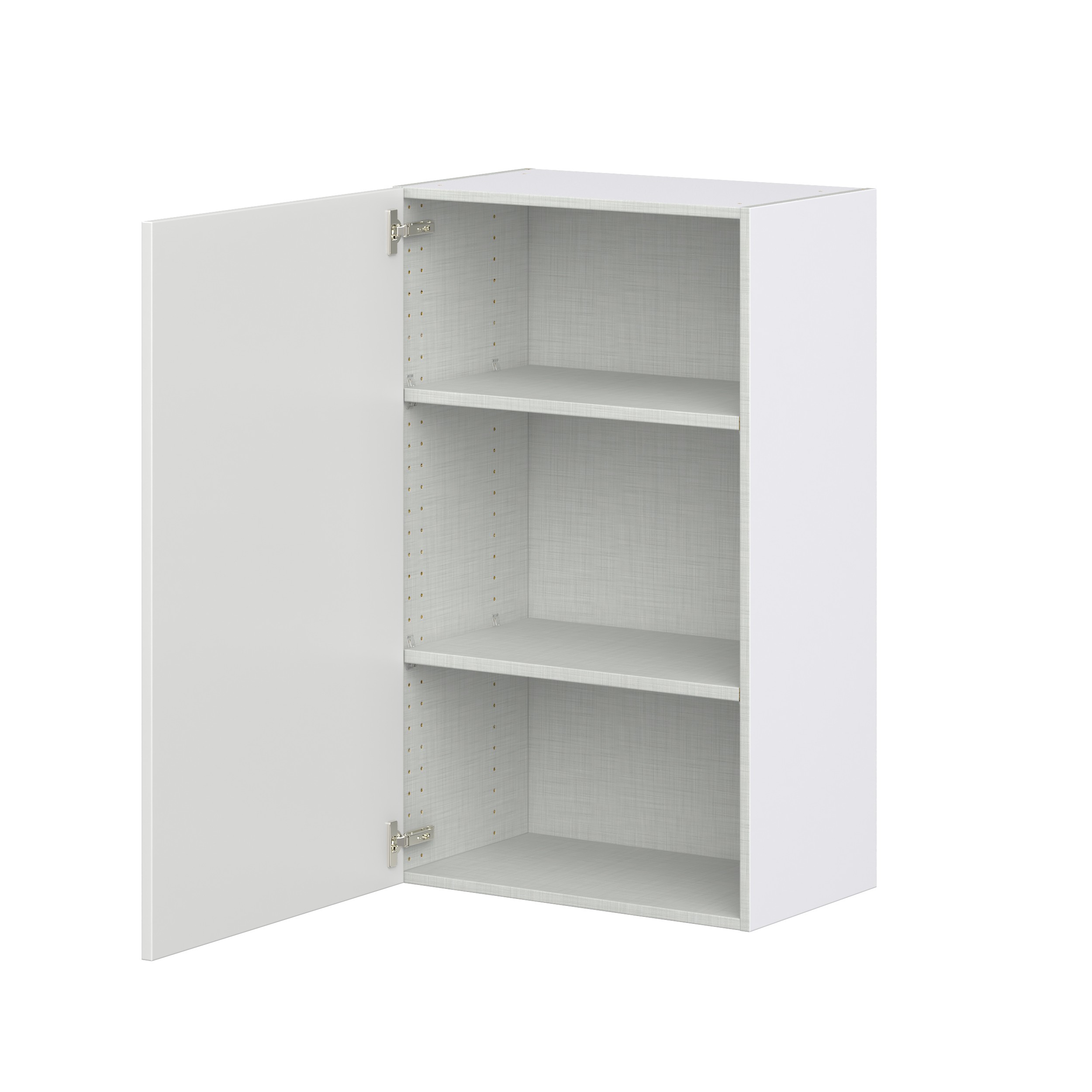 Magnolia Painted Bright White Recessed Assembled Wall Cabinet with Full High Door (24 in. W x 40 in. H x 14 in. D)