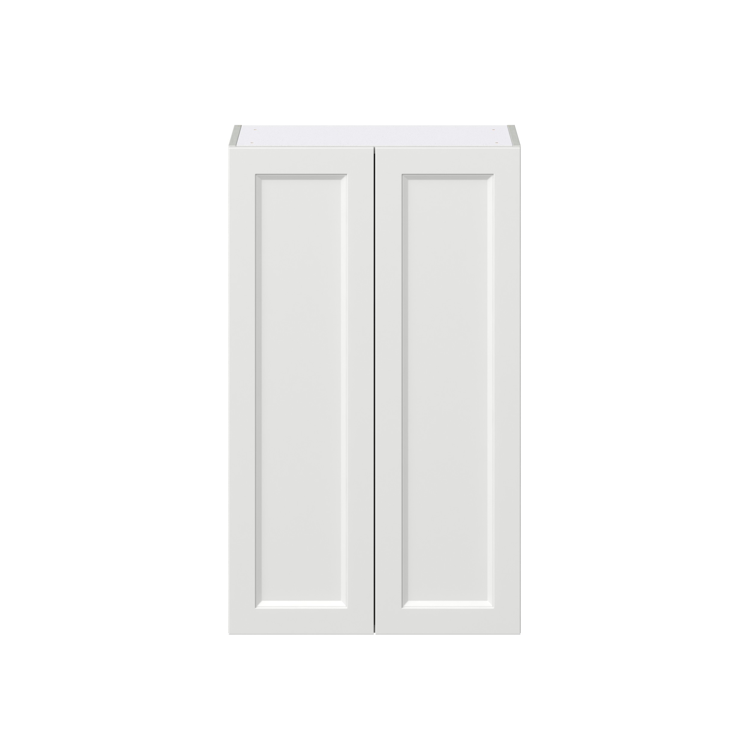 Magnolia Painted Bright White Recessed Assembled Wall Cabinet with 2 Full High Doors (24 in. W x 40 in. H x 14 in. D)