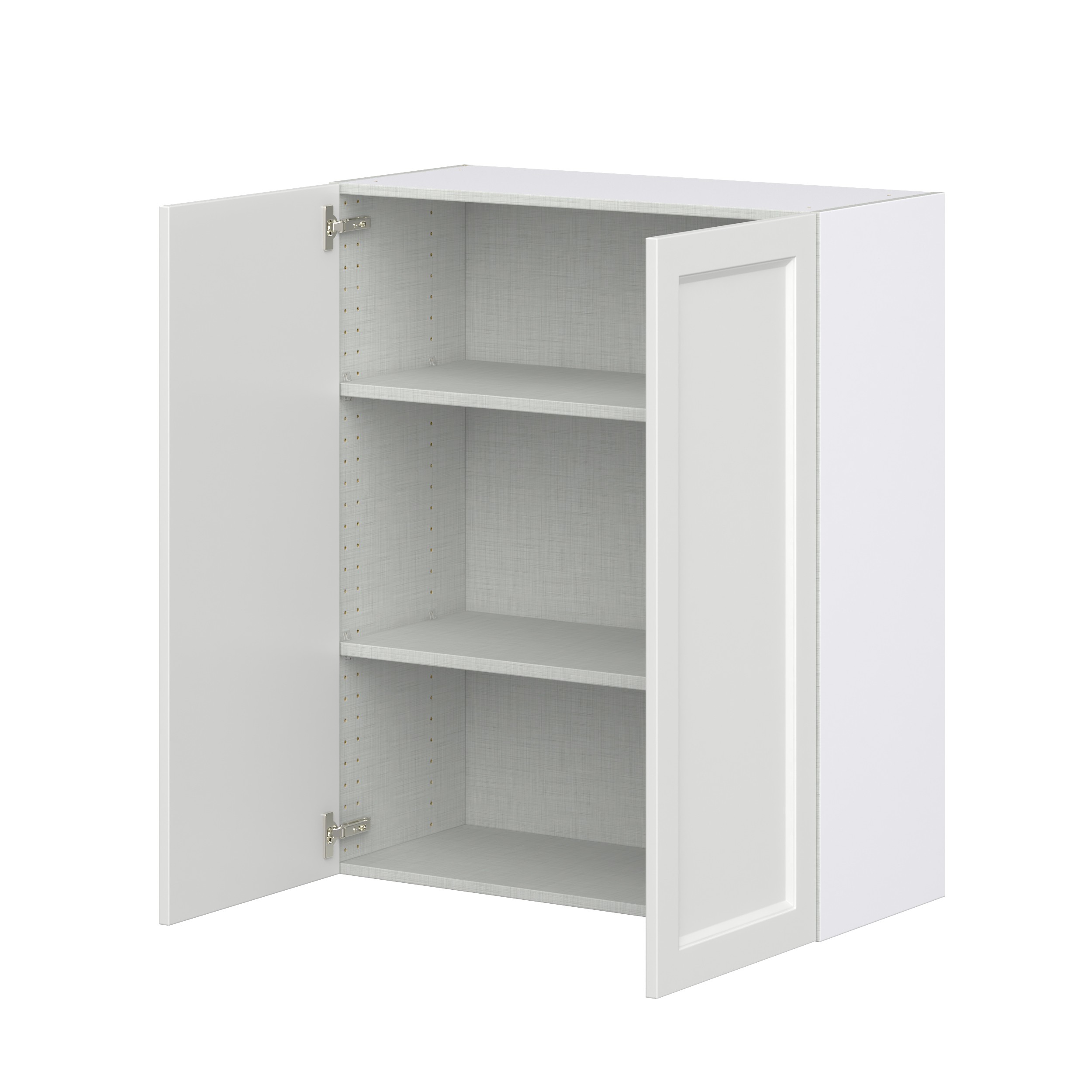 Magnolia Painted Bright White Recessed Assembled Wall Cabinet (33 in. W X 40 in. H X 14 in. D)