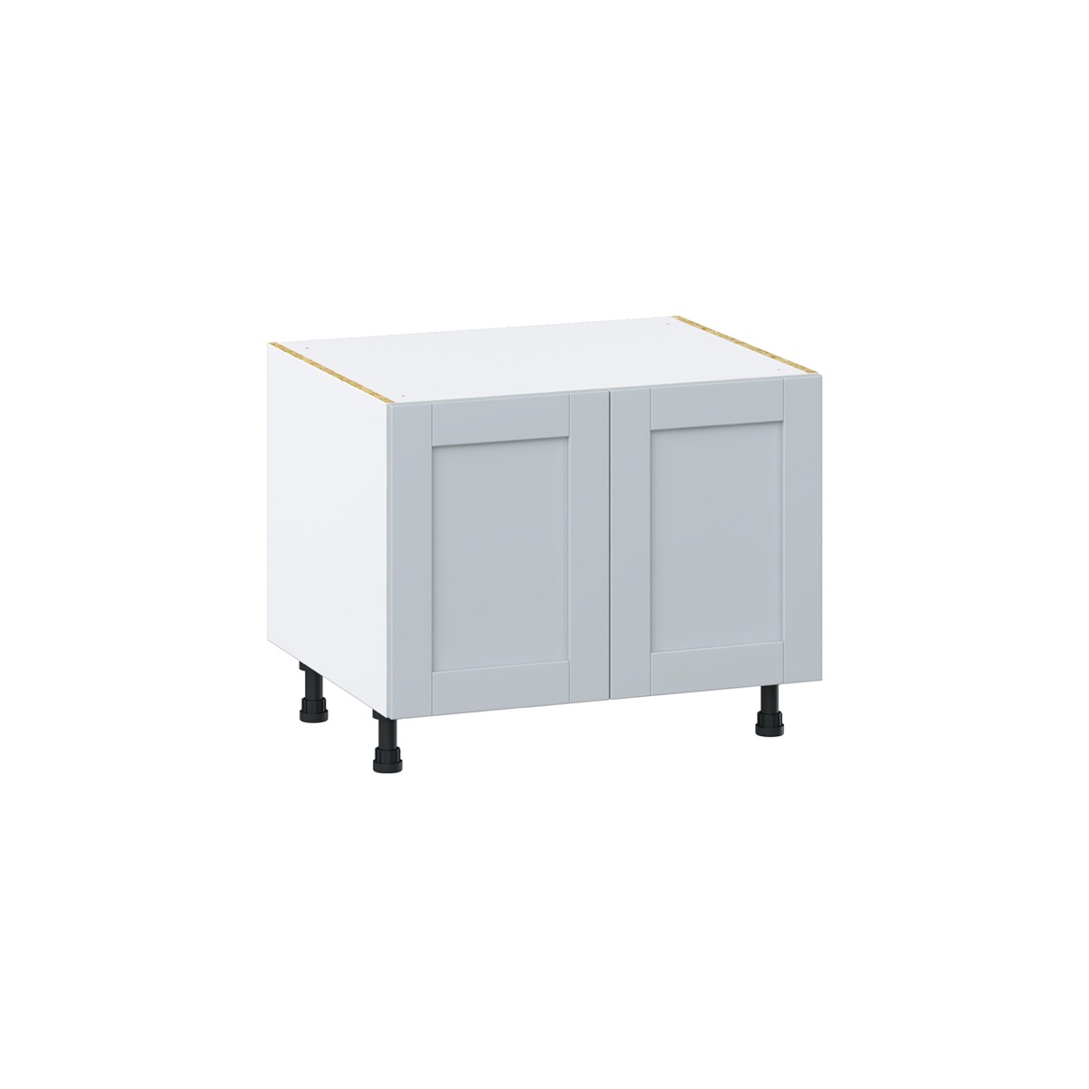 Sea Holly Light Gray  Shaker Assembled Apron Front Sink Base Cabinet (30 in. W x 24.5 in. H x 24 in. D)