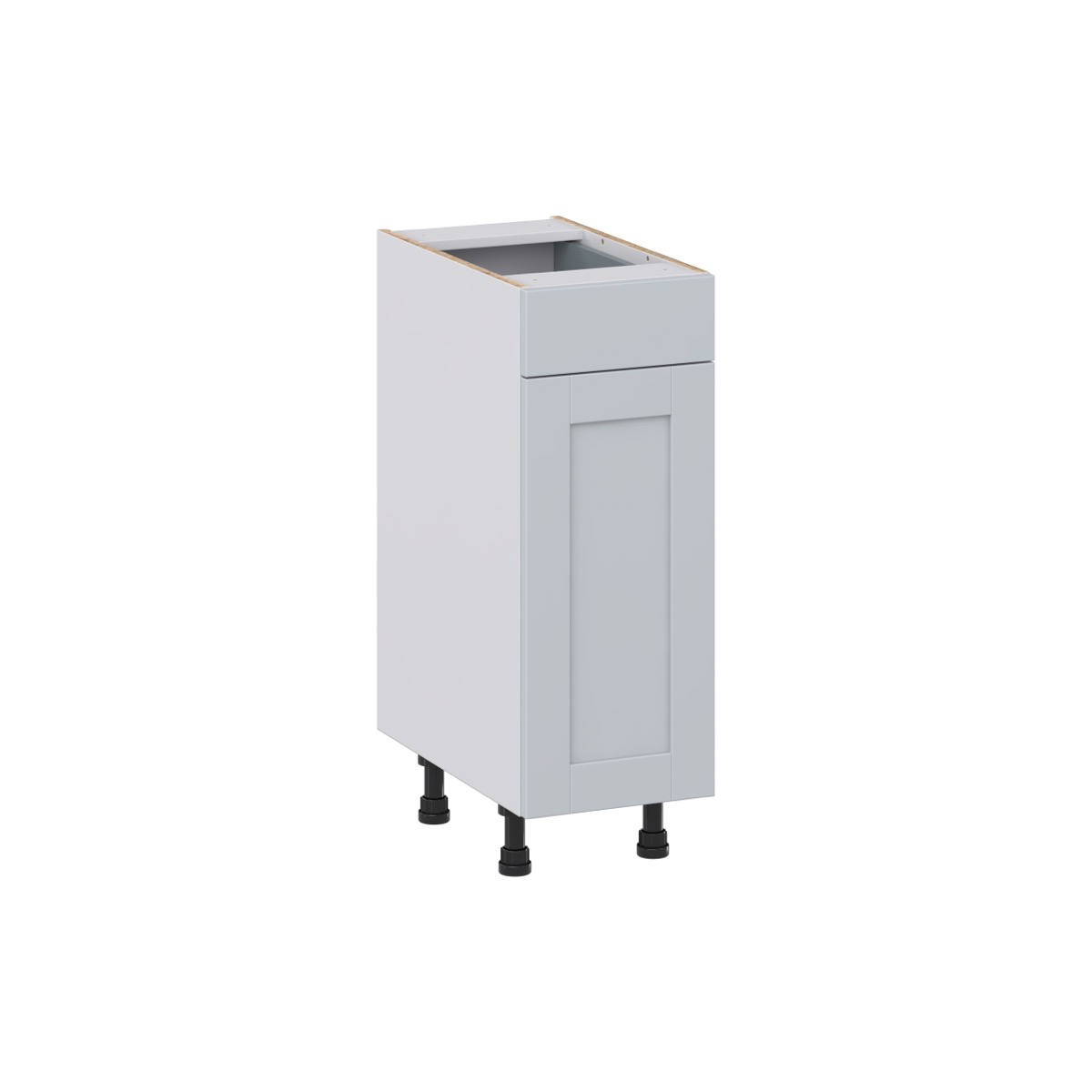 Sea Holly Light Gray Shaker Assembled 12 in. W x 34.5 in. H x 21 in.D Vanity Base Cabinet with 1 Drawer