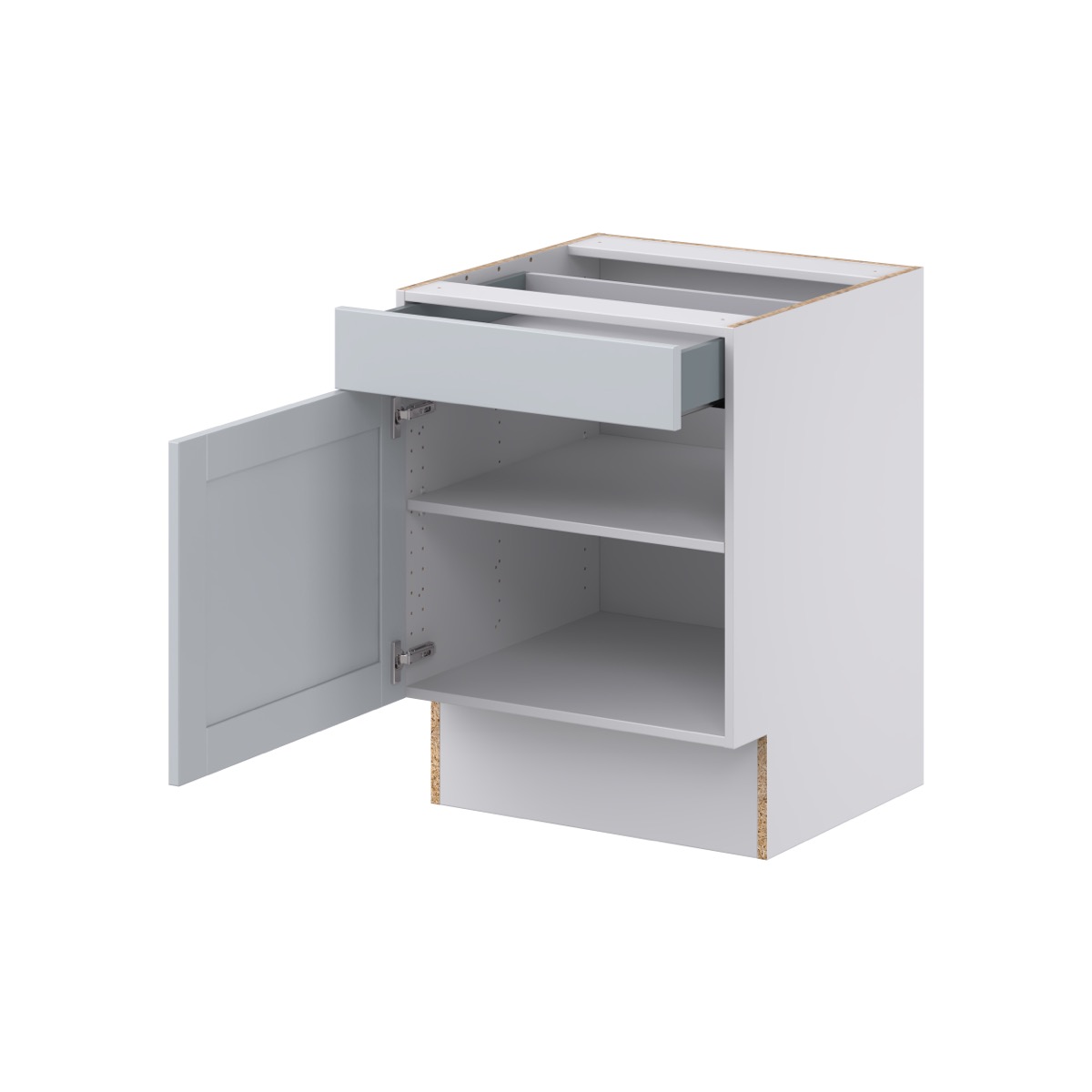 Sea Holly Light Gray Shaker Assembled 24 in. W x 32.5 in. H x 24 in. D Accessible ADA Base Cabinet with 1 Drawer