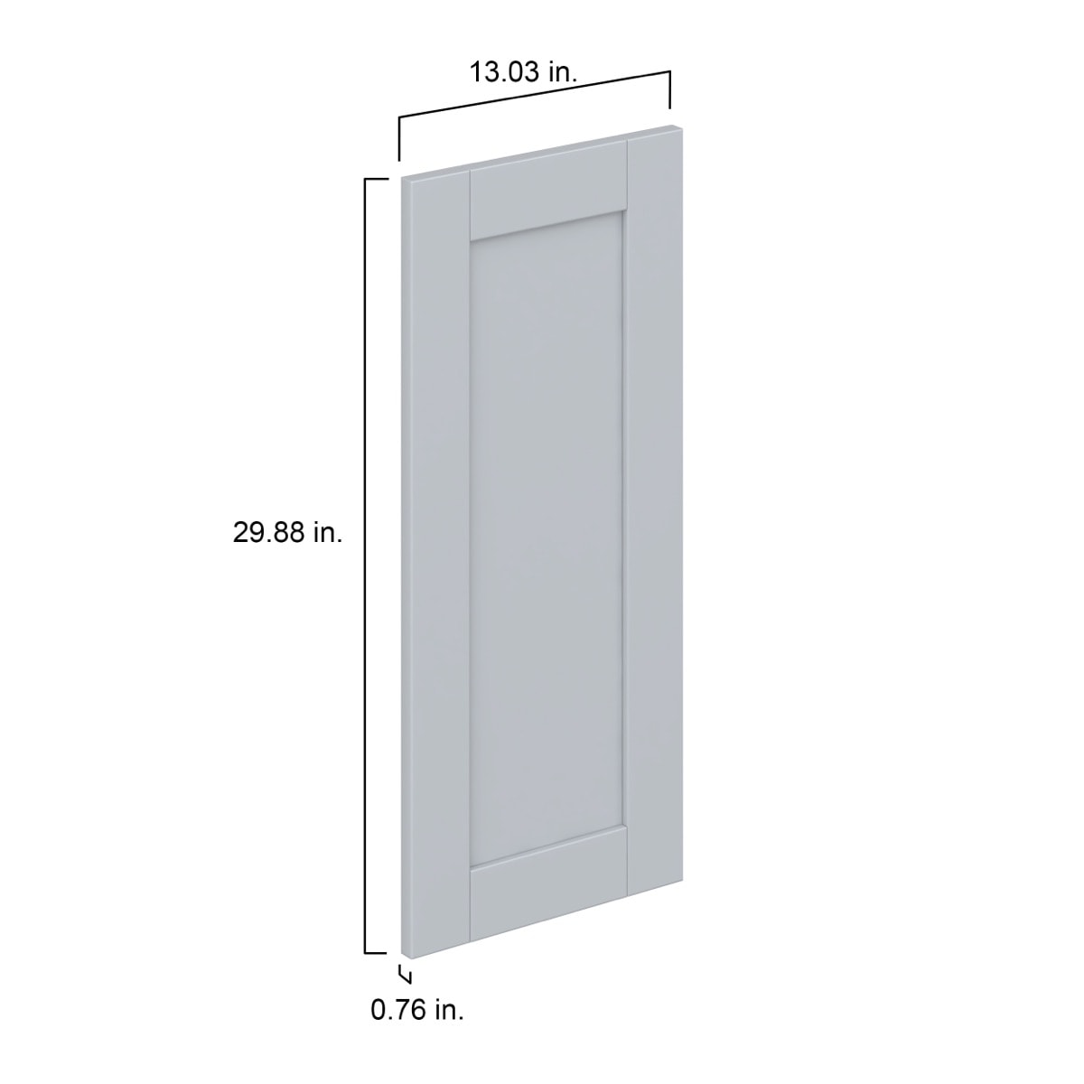 Sea Holly Light Gray  Shaker 13 x 30 x 0.75 in. Door